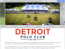 Tablet Screenshot of detroitpoloclub.com